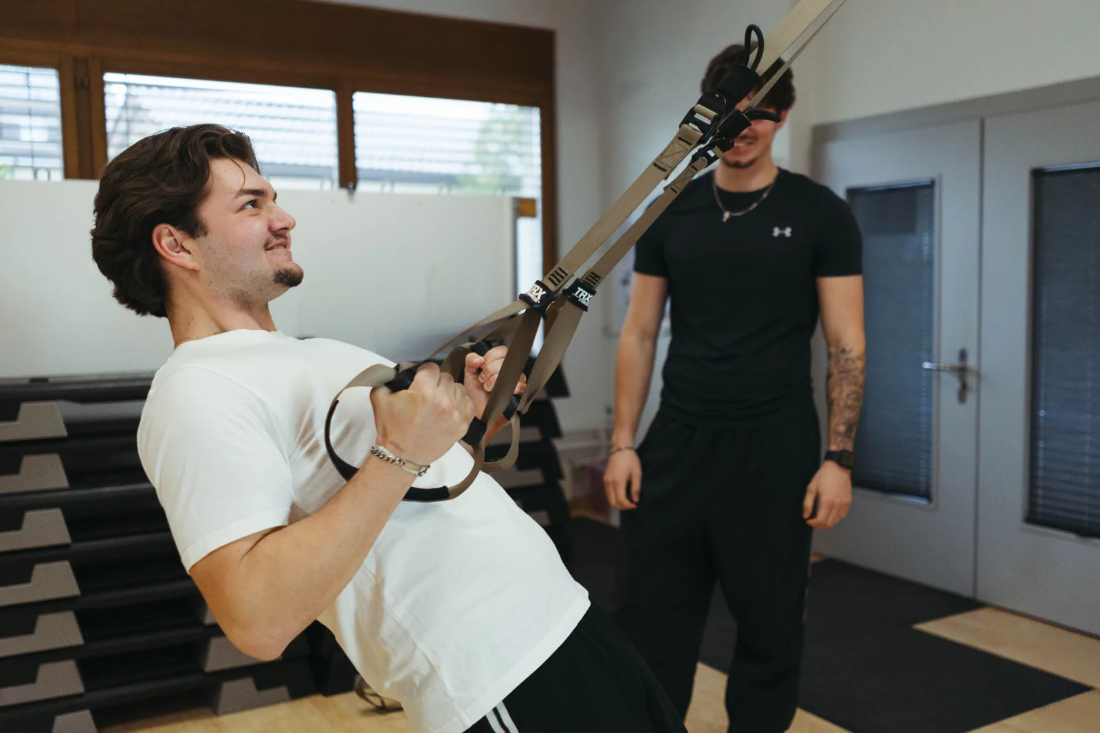 Lenny beim Krafttraining